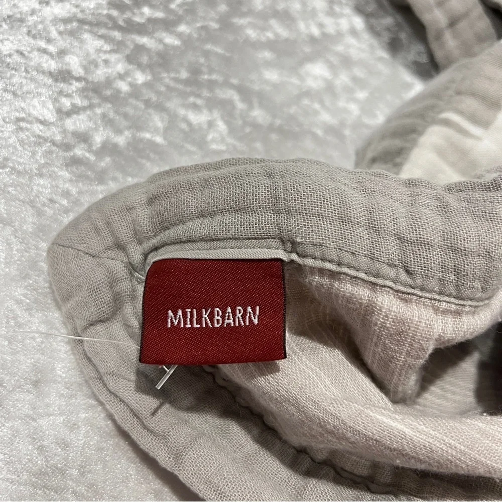 Milkbarn Blanket Bamboo Blend Whale Design White/Gray Three-Layer Size 35